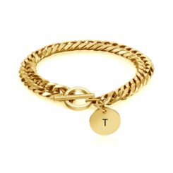 Personalized Initial Bracelet For Women Gold