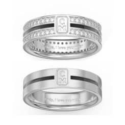 Personalized Wedding Rings Sets For Him And Her Affordable