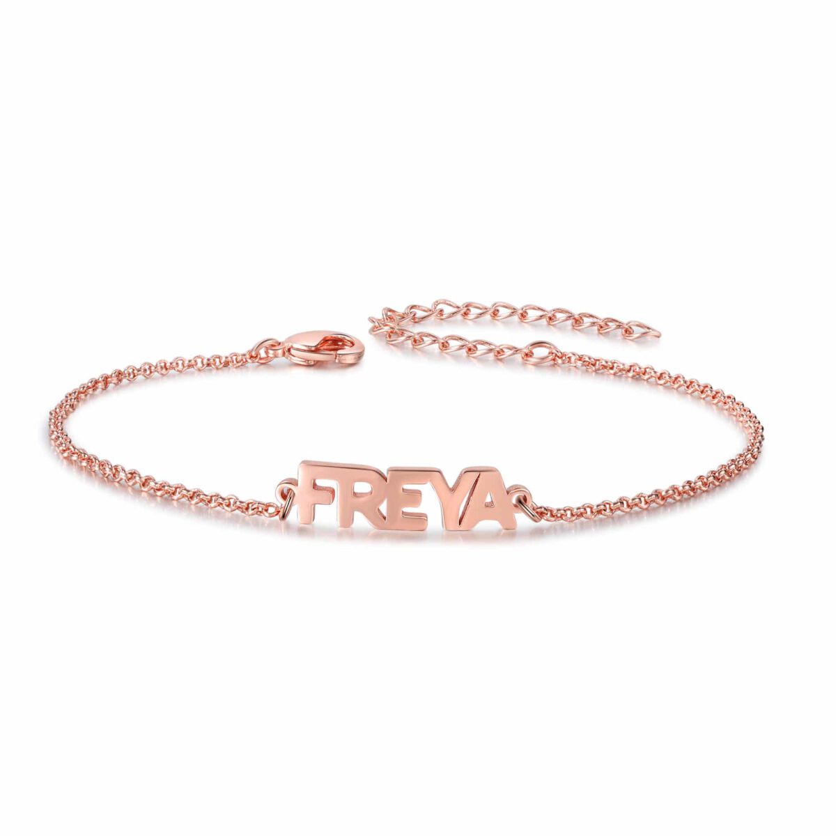 Rose Gold Bracelet With Name For Women