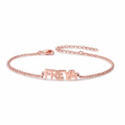 Rose Gold Bracelet With Name For Women