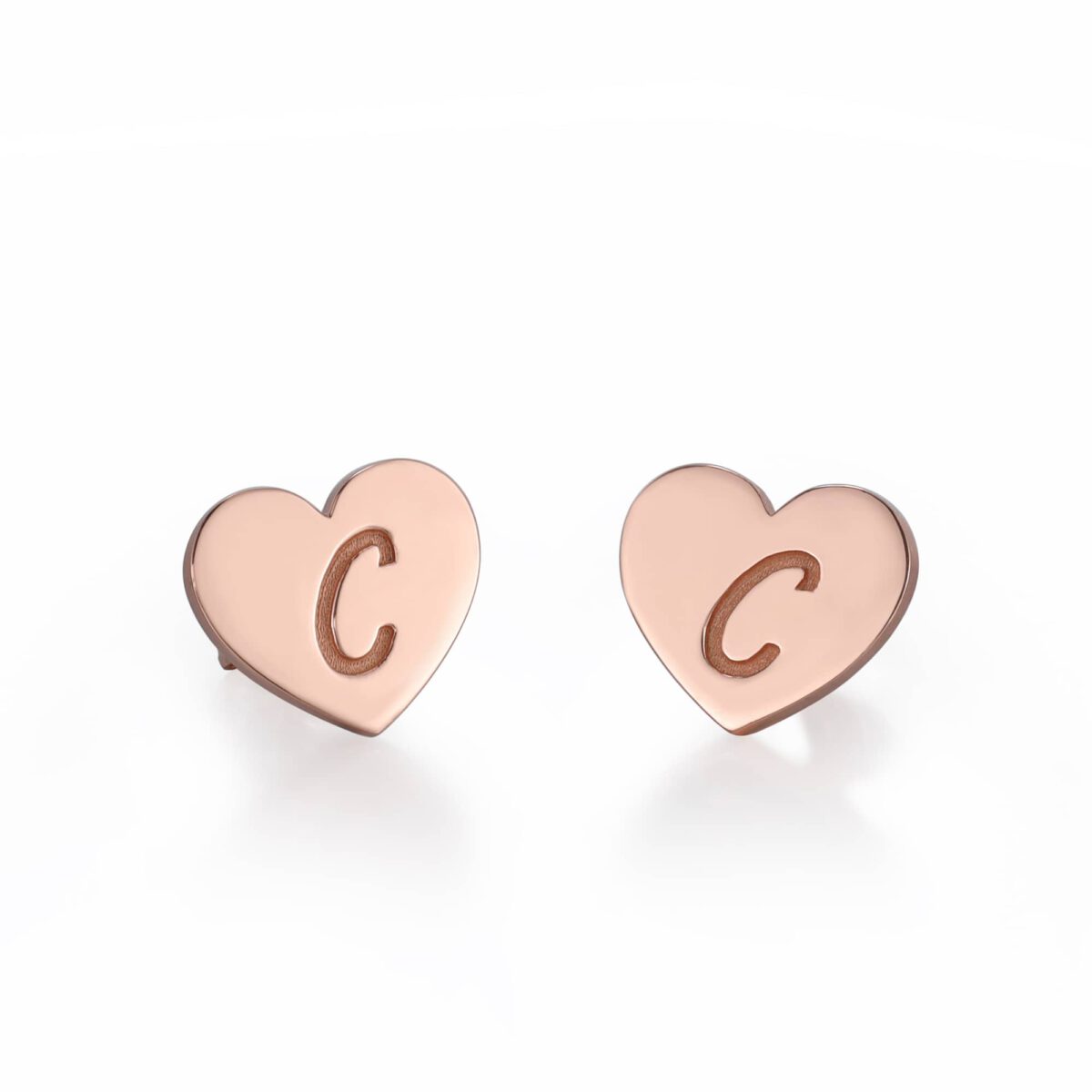 Rose Gold Gold Heart Earring