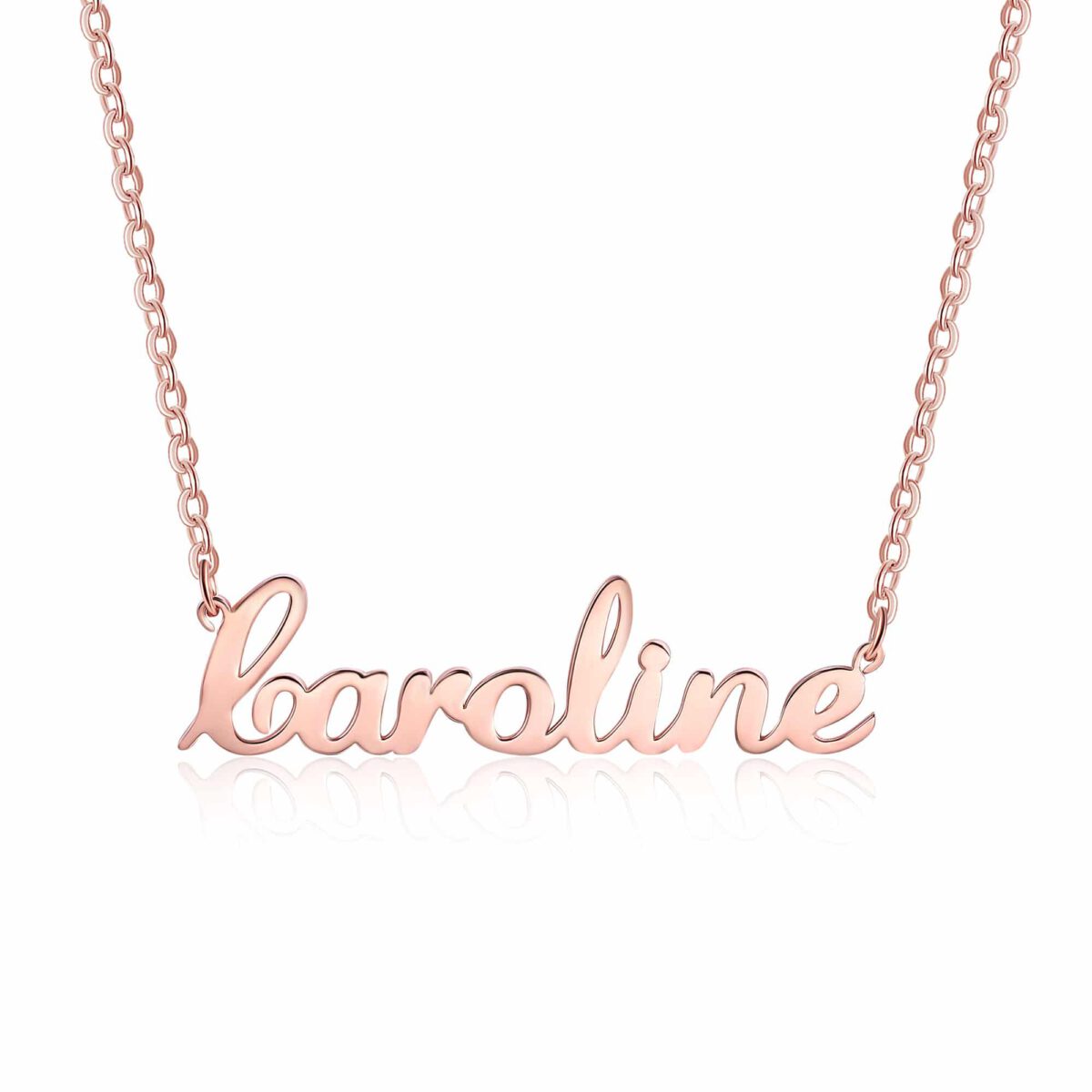 Rose Gold Pendant With Name In English