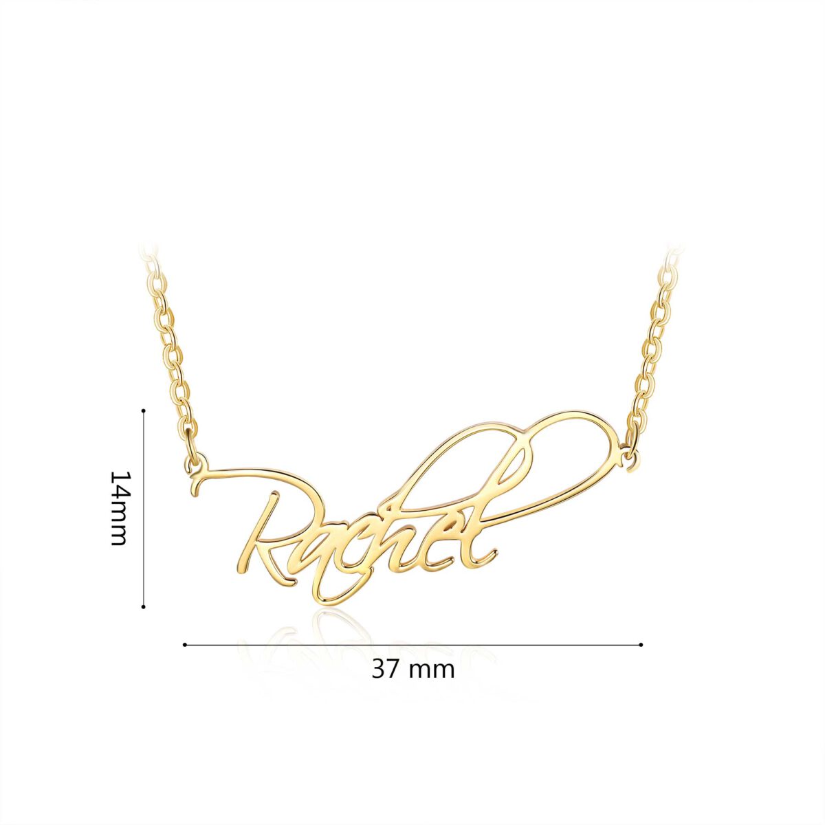 Script Name Necklace Size Materials