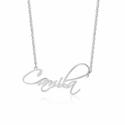 Script Name Necklace Sterling Silver