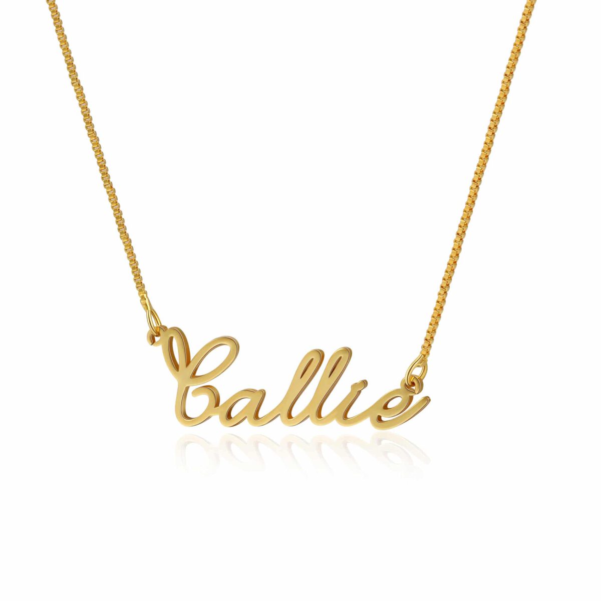 Signature Name Necklace Gold