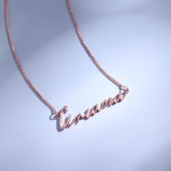 Signature Style Name Necklace Rose Gold