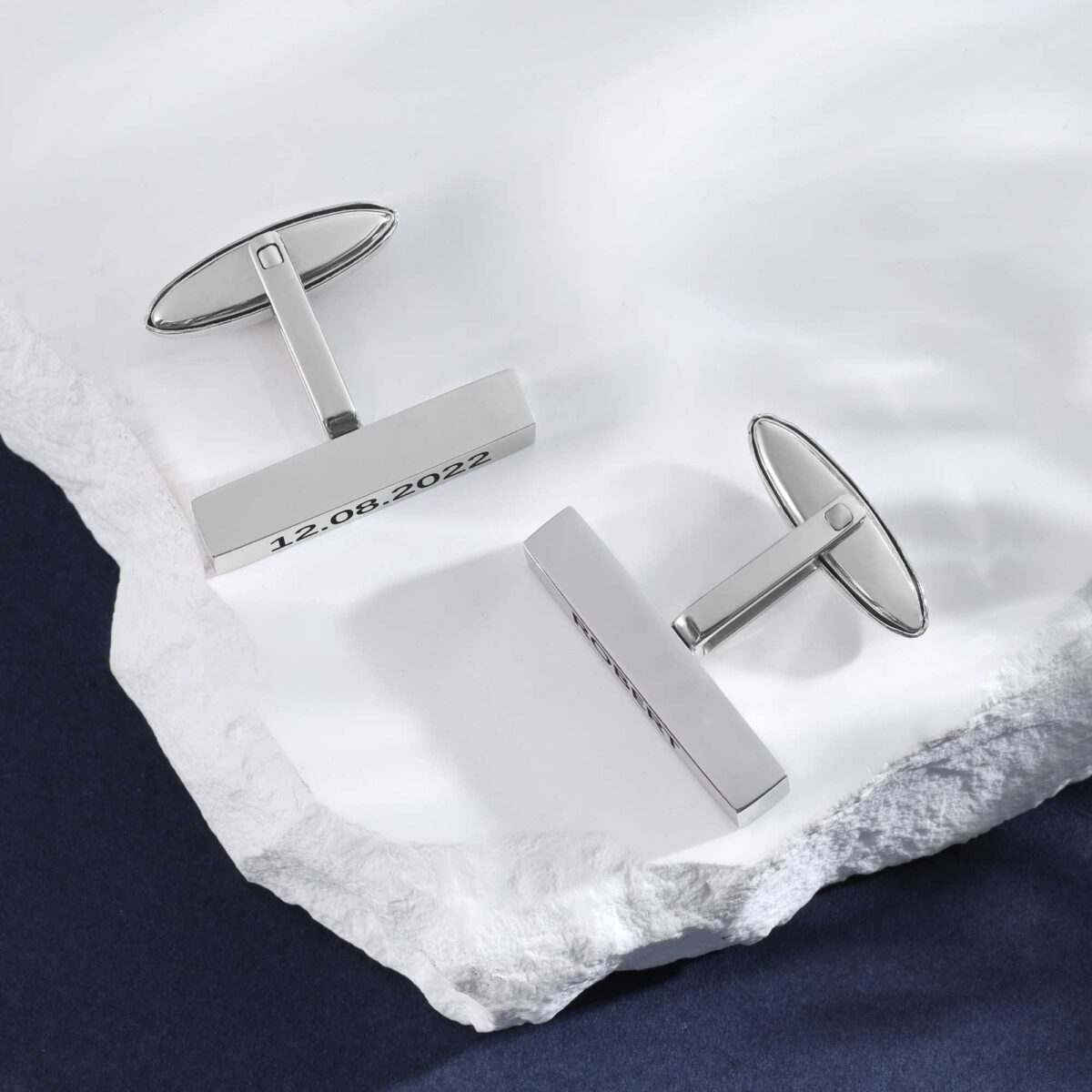 Silver Cufflinks Engraved