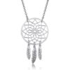 Silver Dream Catcher Necklace