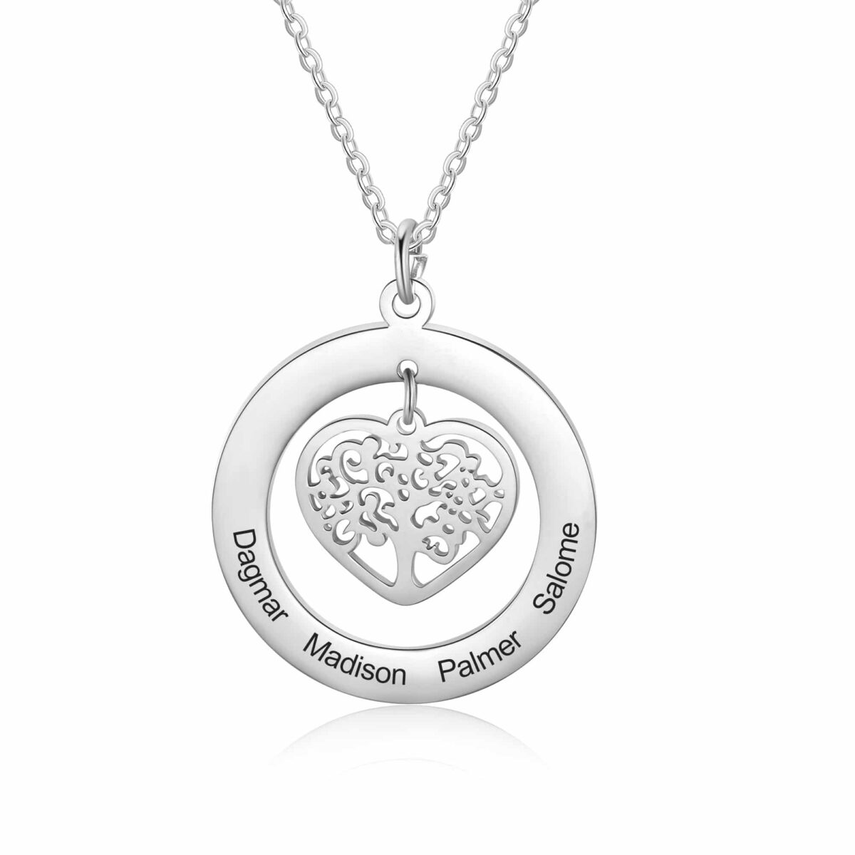 Silver Family Tree Necklace