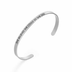 Silver Personalised Bangle