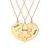 Sisters Forever Necklace Gold