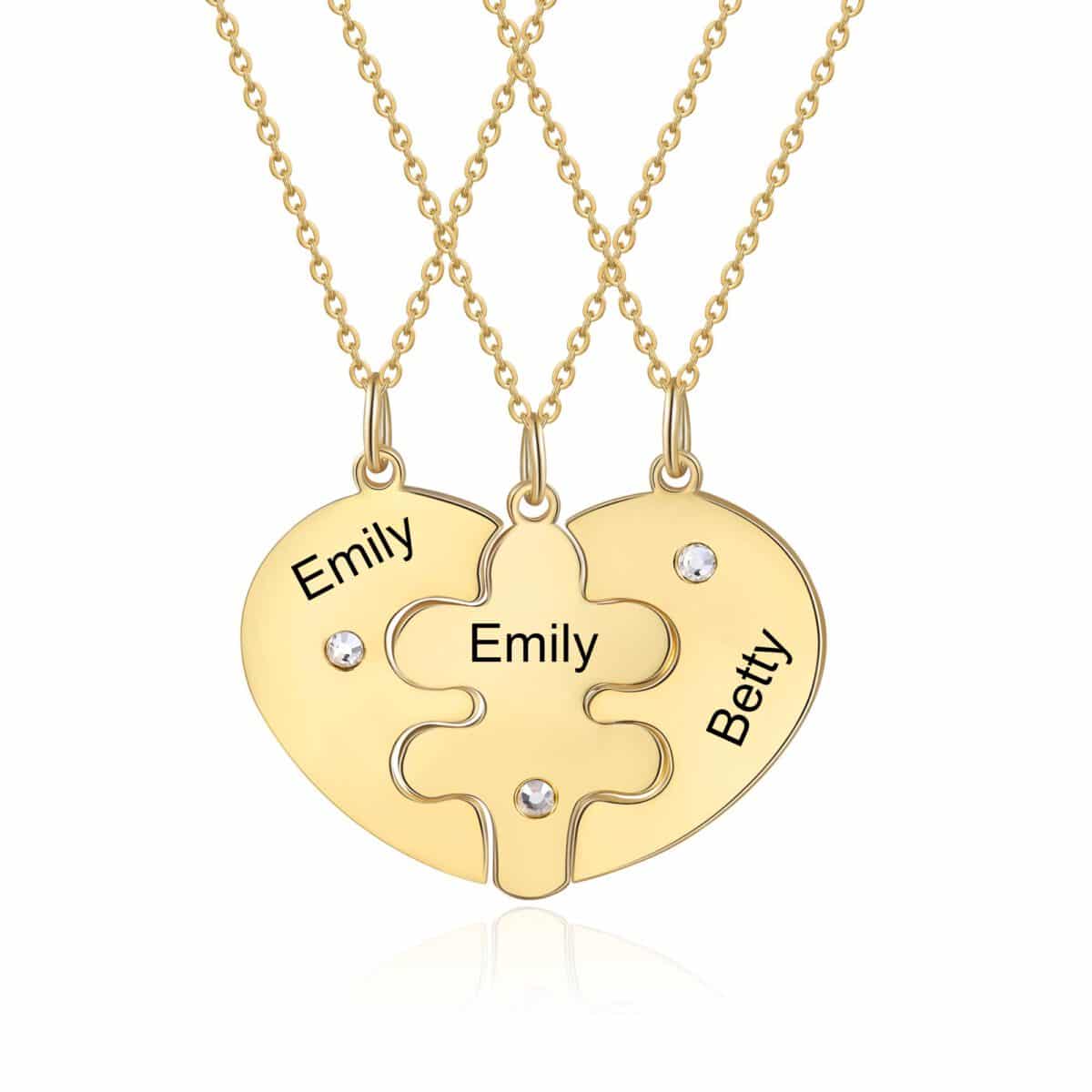 Sisters Forever Necklace Gold