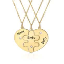 Sisters Forever Necklace Gold