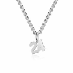 Sport Necklace with Number Curb Chain