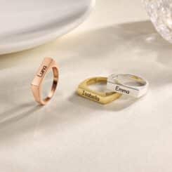 Stackable Name Ring