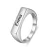 Stackable Personalized Rings Silver