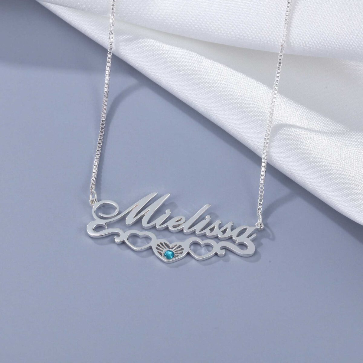 Sterling Silver Birthstone Necklace