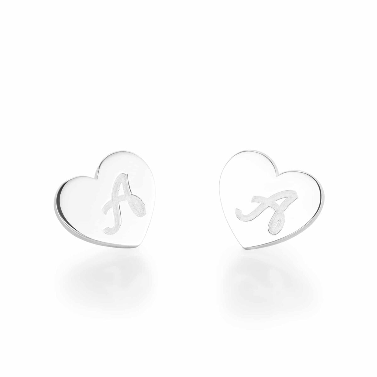 Sterling Silver Initial Earrings