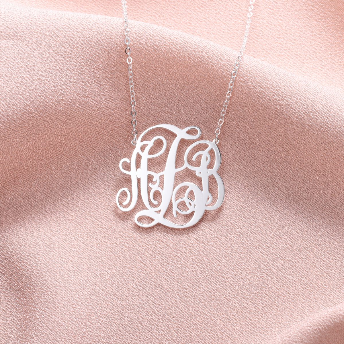 Sterling Silver Monogram Necklace