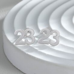 Sterling Silver Number Earrings 23