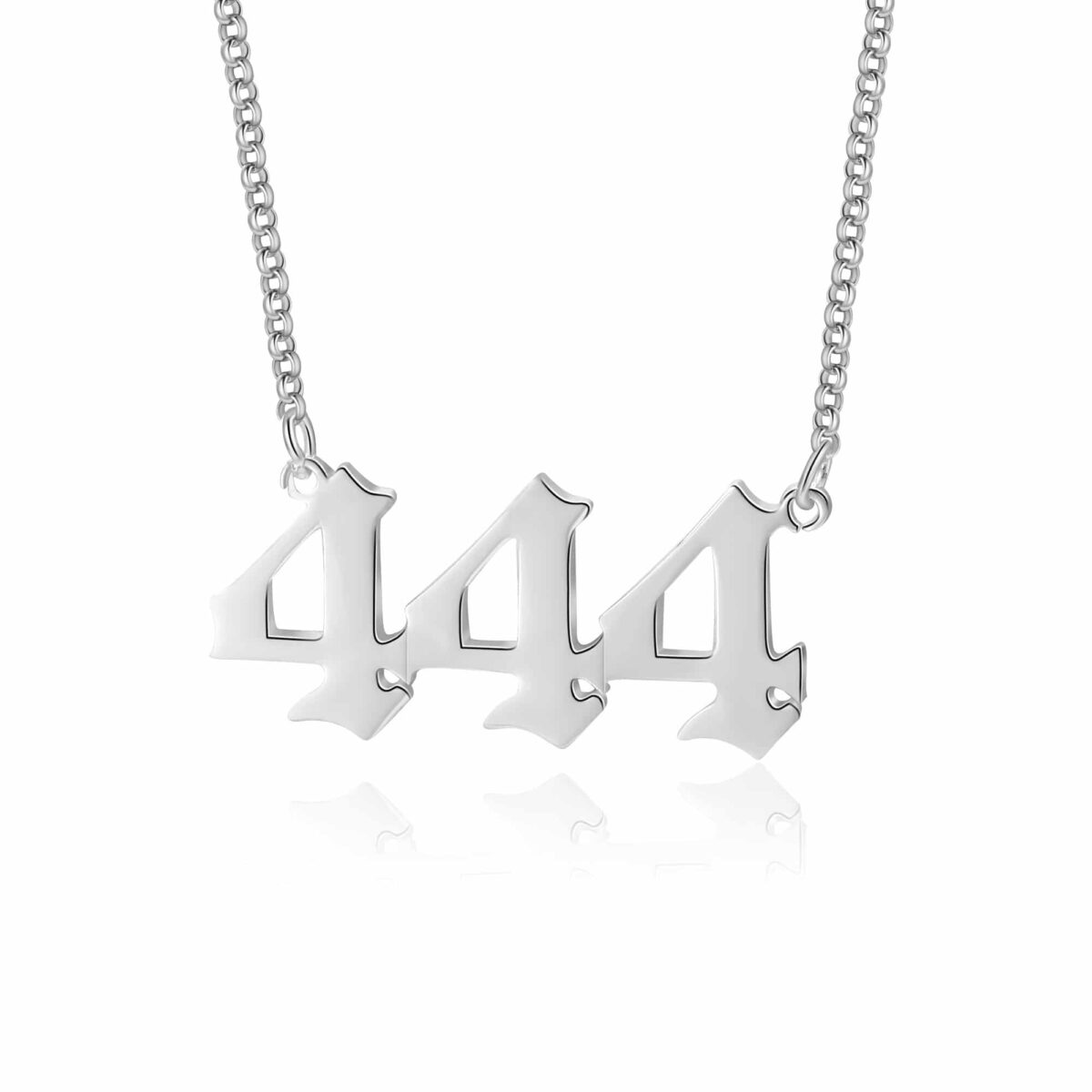 Sterling Silver Number Necklace