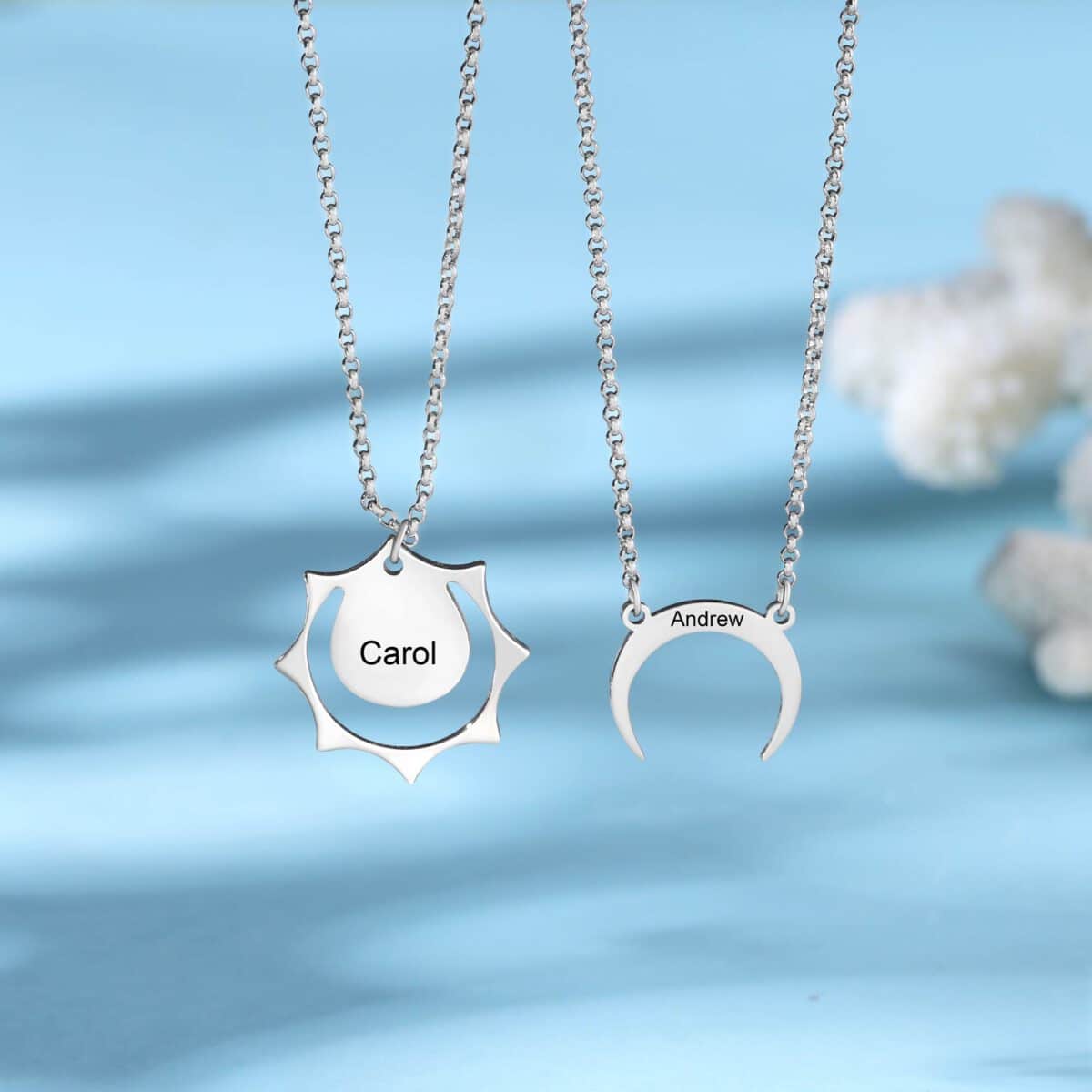 Sun And Moon Best Friend Necklaces